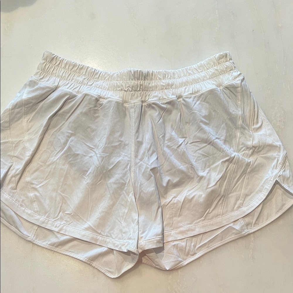 Women's White Lulu track that 3.5in size 12